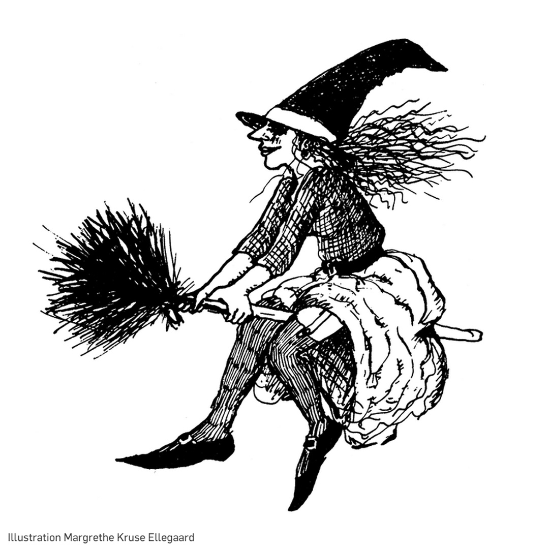 Illustration af Margrethe Kruse Ellegaard fra Heksens Håndbog udg. 2020